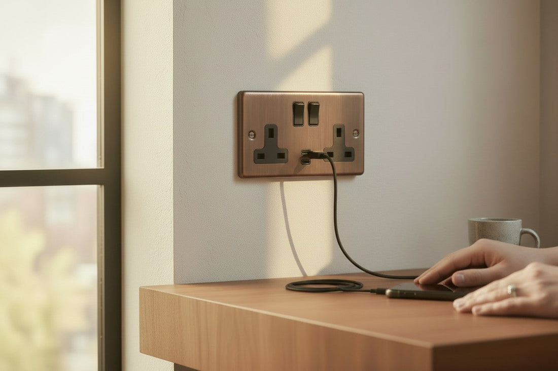 Antique Copper USB Socket
