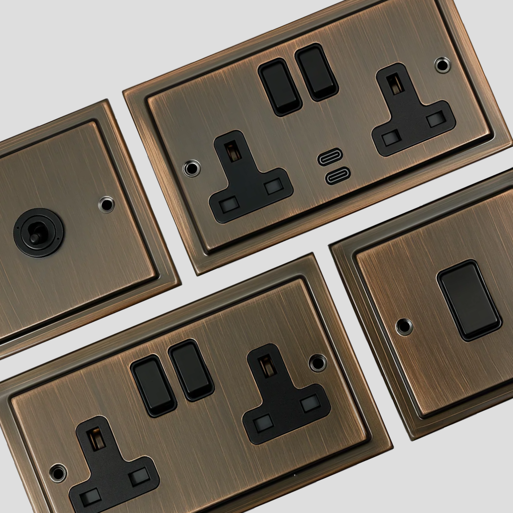 Victorian Antique Brass Sockets