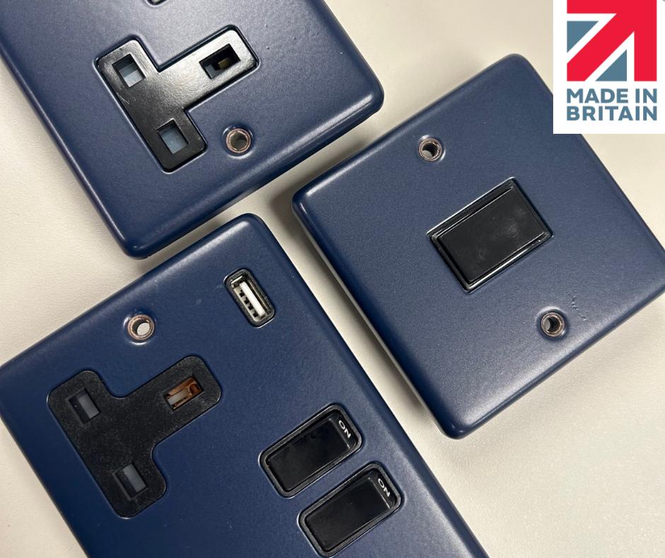 Contour Blue Sockets and Switches – Designer Sockets