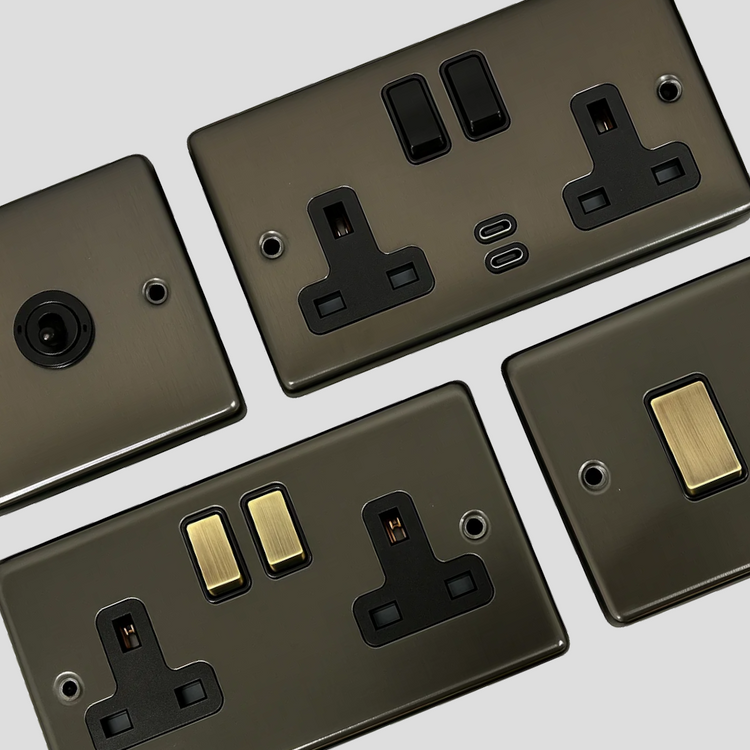 Contour Black Bronze Sockets and Switches