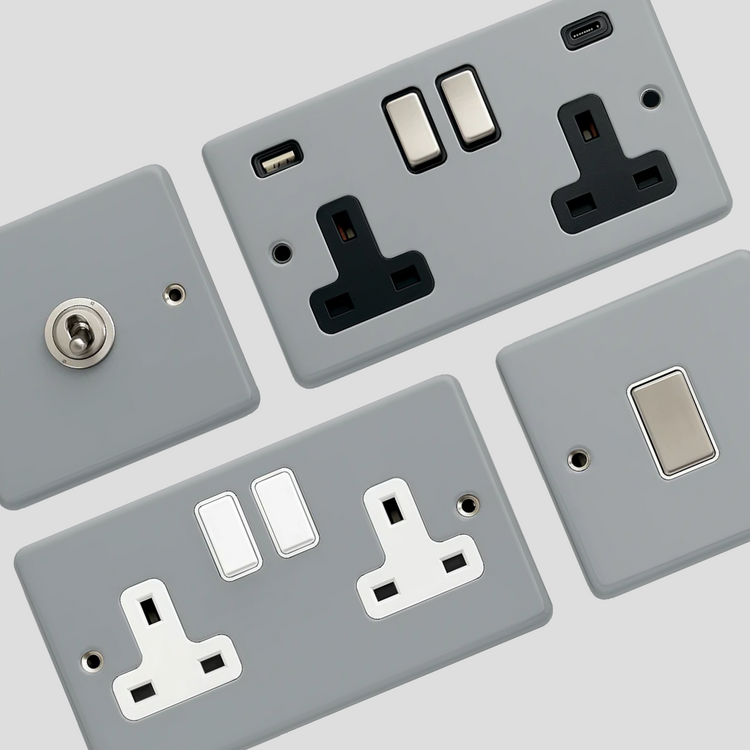 Light Grey Sockets and Switches
