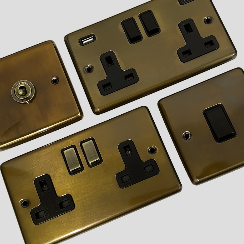 Medium Bronze Sockets and Switches