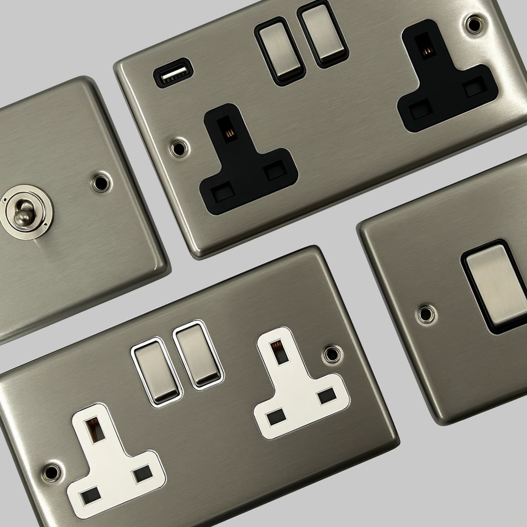 Contour Stainless Steel Sockets and Switches