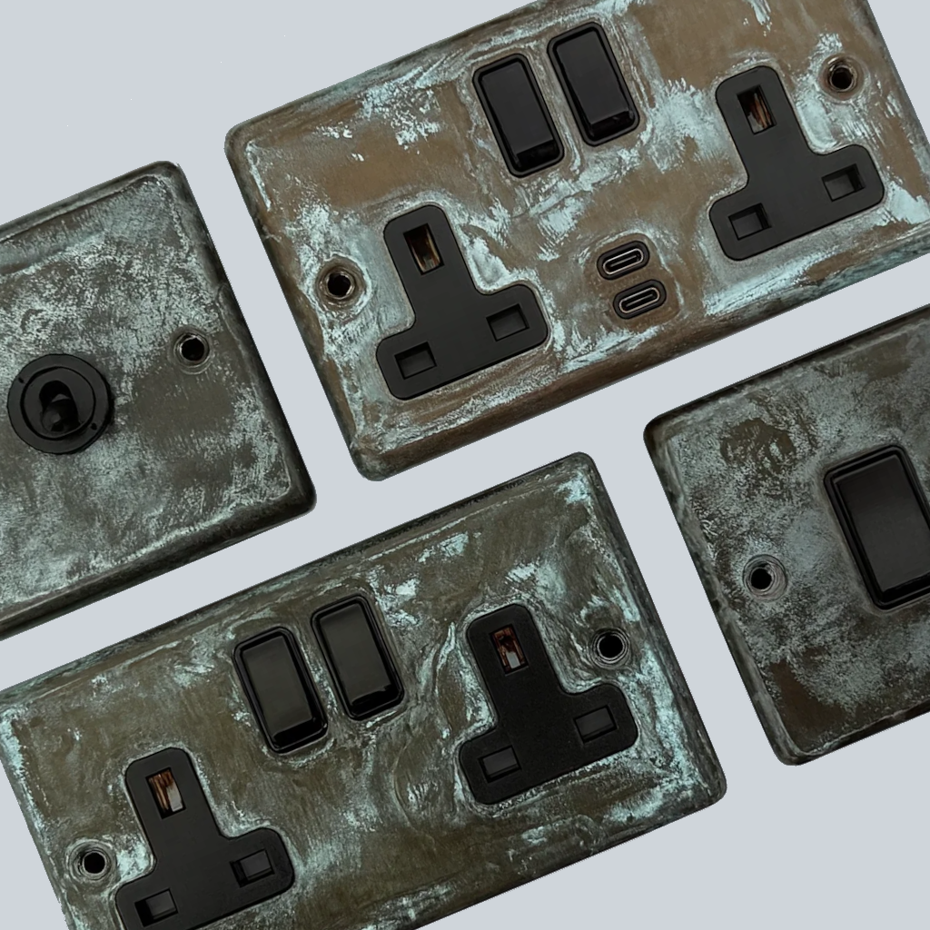 Verdigris Sockets and Switches