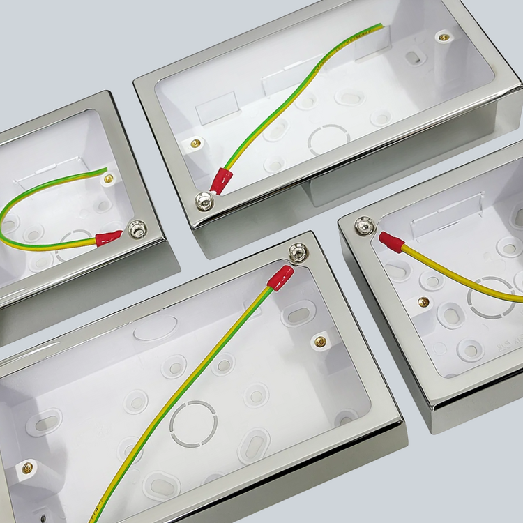 Polished Chrome Pattress Boxes