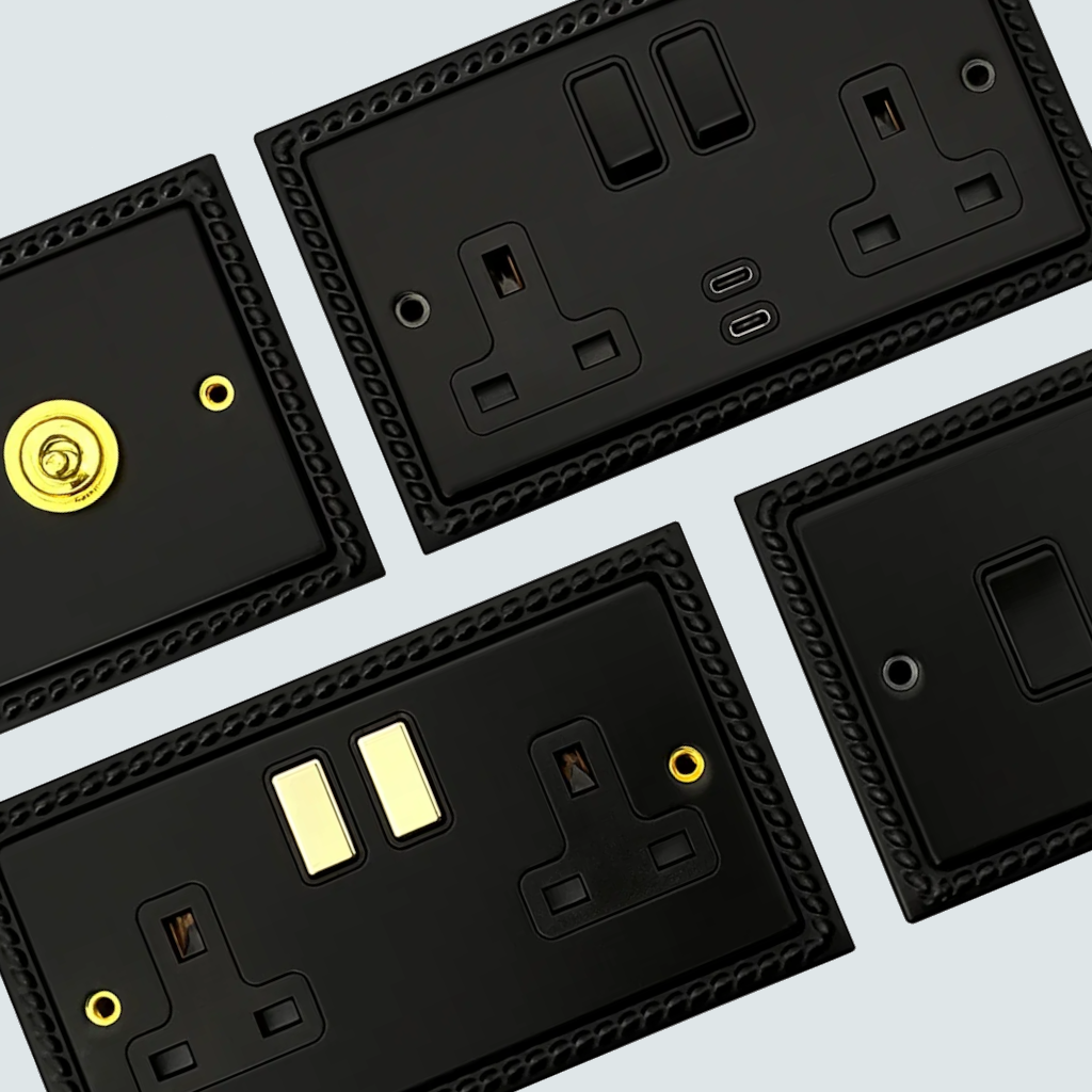Georgian Black Sockets and Switches