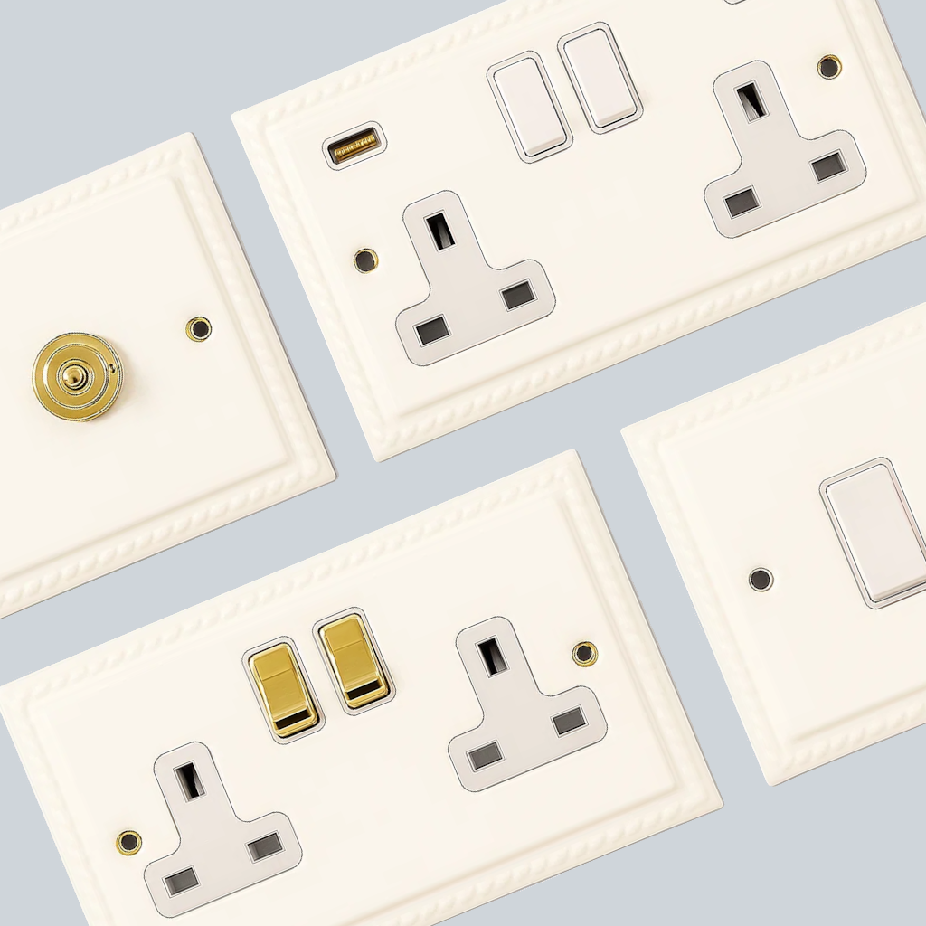 Georgian White Sockets and Switches
