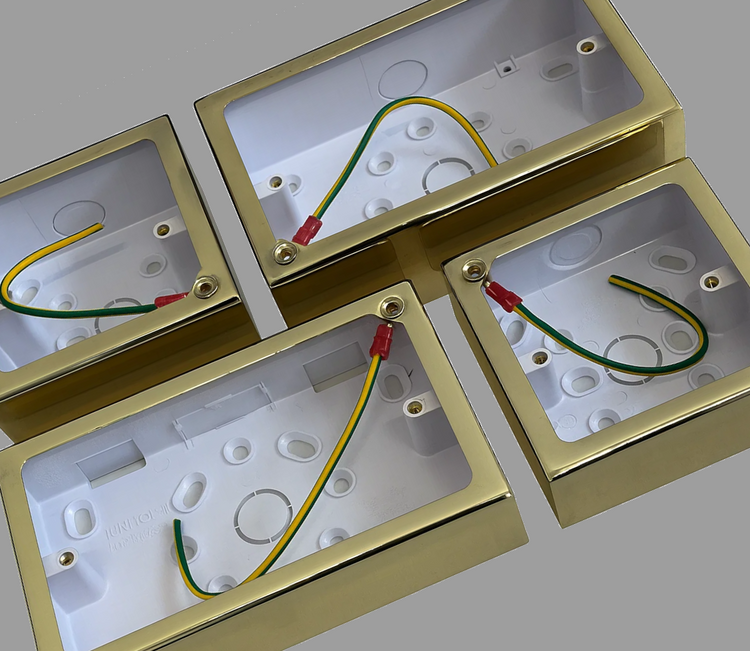 Polished Brass Pattress Boxes