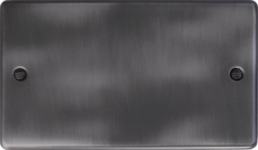 Contour Slate Effect 2 Gang Blank Plate