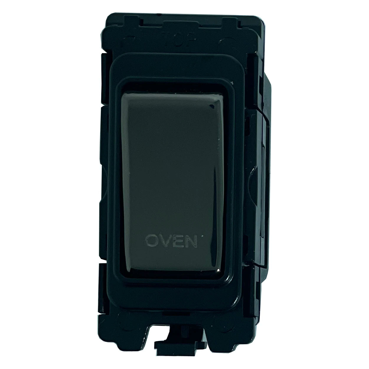20A DP Switch - Engraved - Oven - Black Nickel Switch