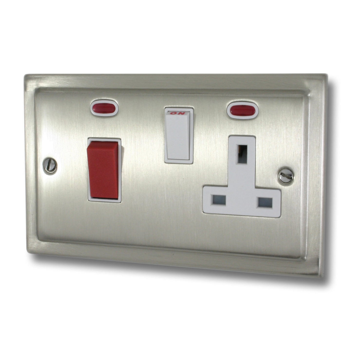 Victorian Satin Nickel Cooker Socket