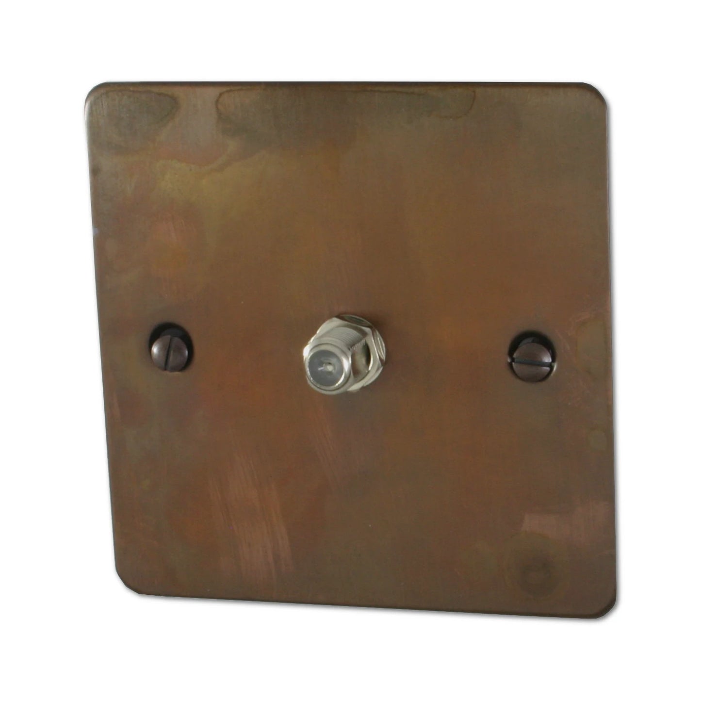 Flat Tarnished Copper 1 Gang Sat Point