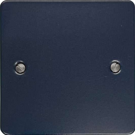 Flat Blue 1 Gang Blank
