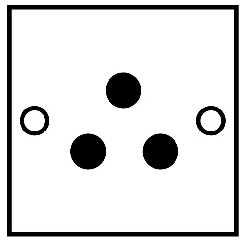 Georgian Satin Brass 5 Amp Socket