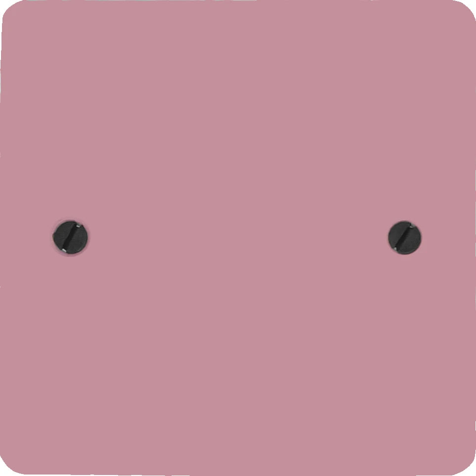 Flat Gloss Pink 1 Gang Blank