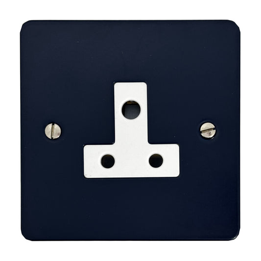 Flat Blue 5 Amp Socket (White Insert)
