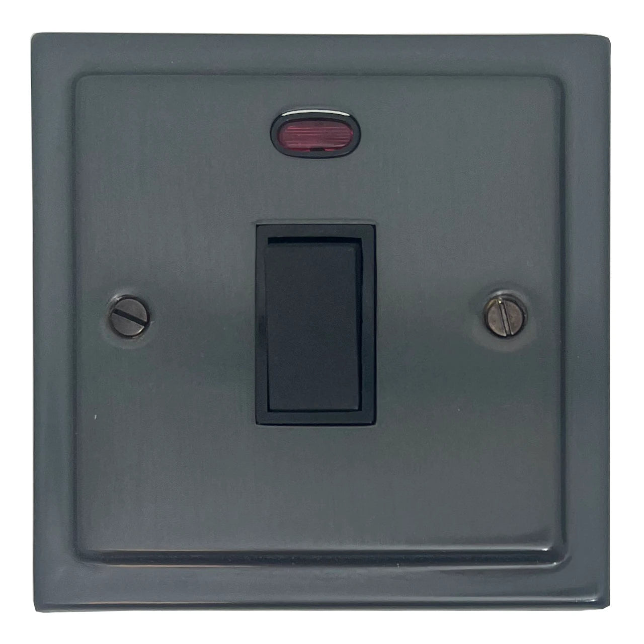 Victorian Black Bronze 20 Amp Dp Switch & Neon