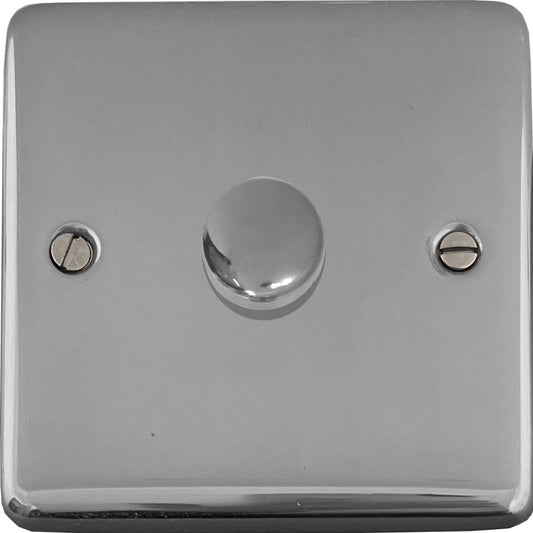 Contour Polished Chrome 1 Gang LED Dimmer
