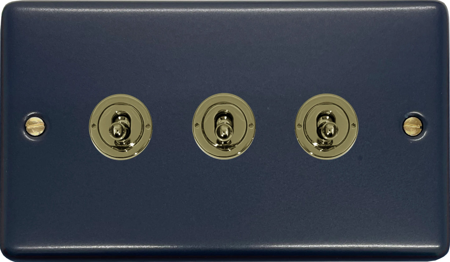 Contour Blue 3 Gang Toggle
