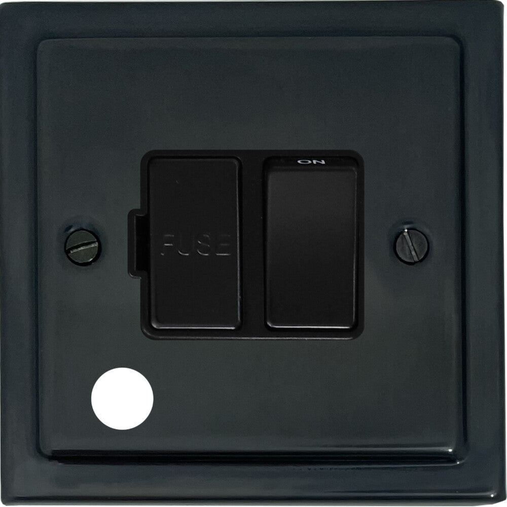 Victorian Black Bronze Switch Fused Spur & F/Out
