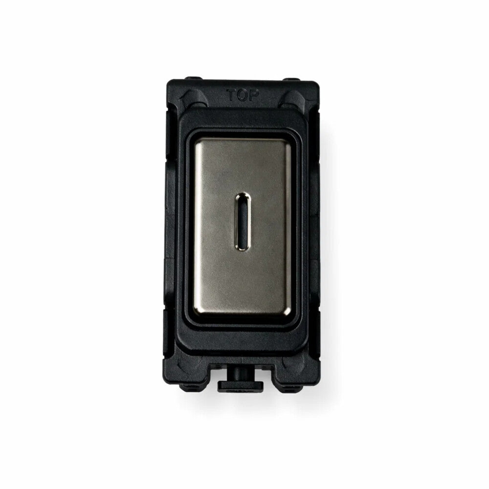 20A 2 way SP Switch Including key - Black and Black Nickel Switch