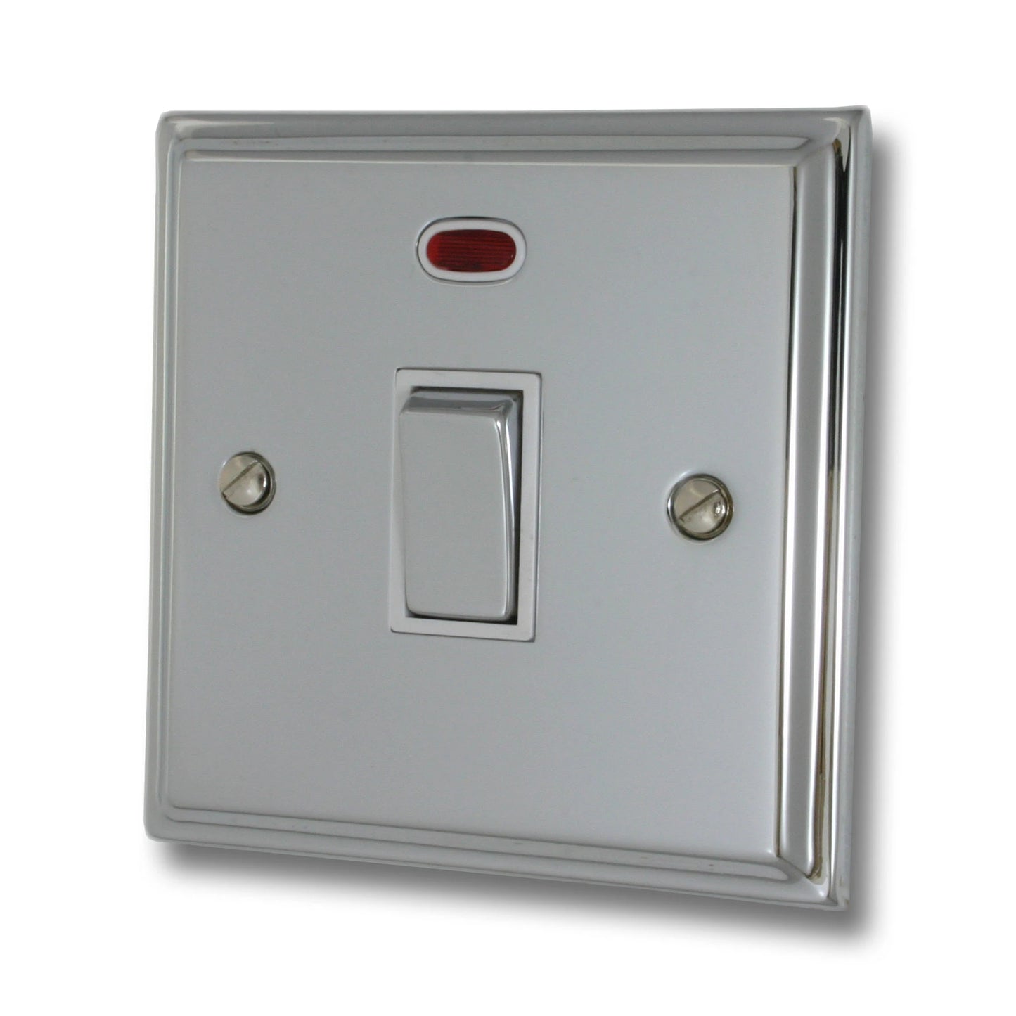 Deco Polished Chrome 20A Dp Switch + Neon