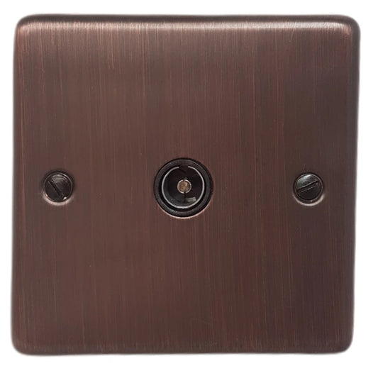Contour Antique Copper 1 Gang Coax Point