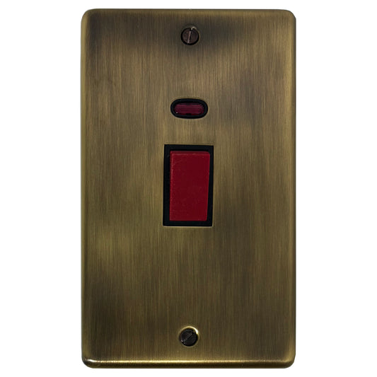 Contour Light Antique Brass 45 Amp Swt. & Neon L/Plate