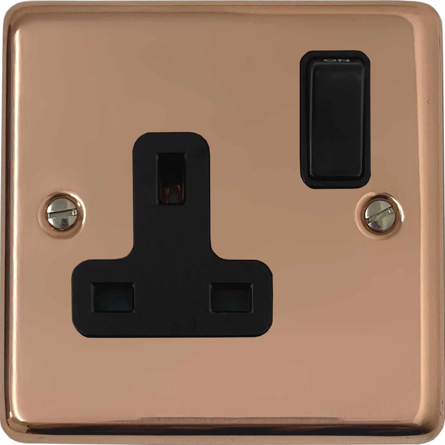 Contour Bright Copper 1 Gang Socket