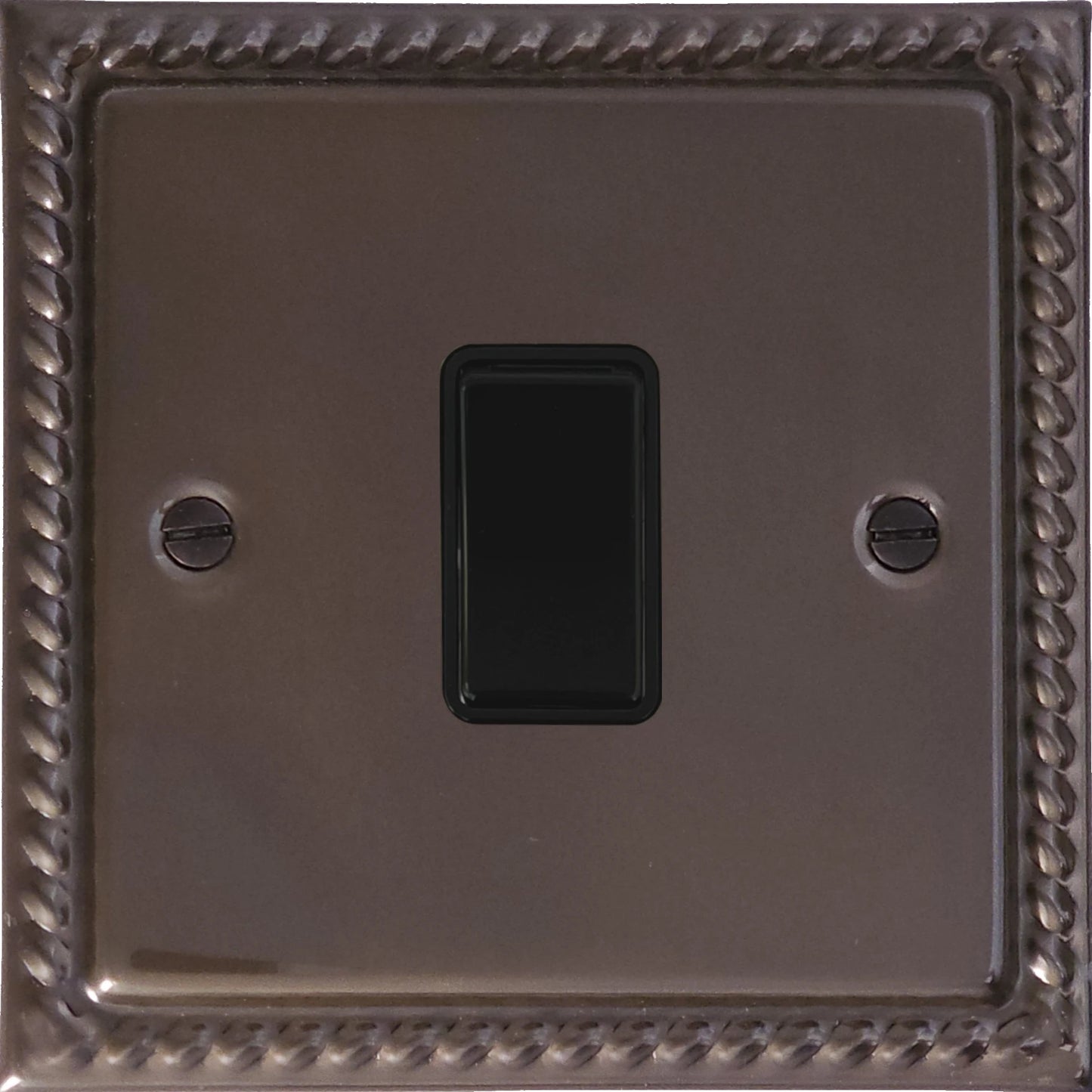 Georgian Medium Bronze 1 Gang Switch