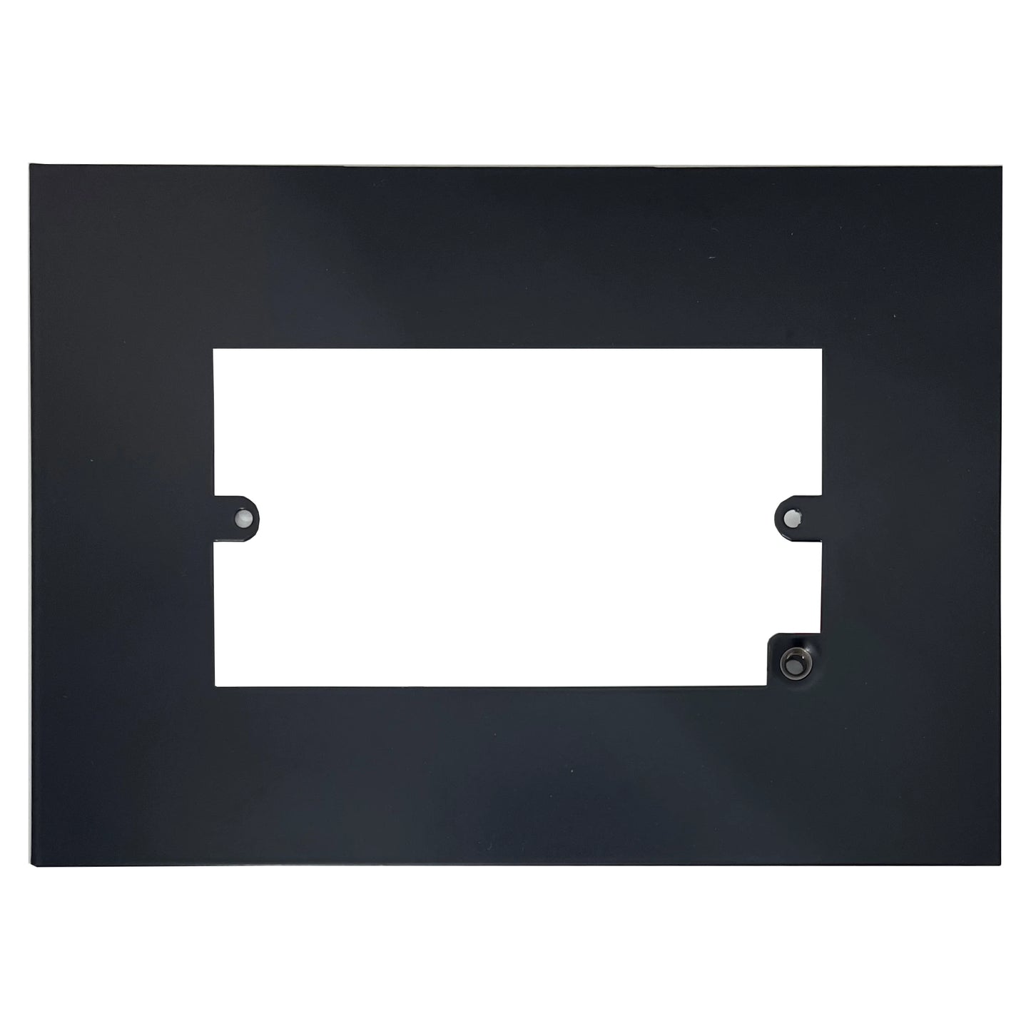 Double Flat Black Finger Plate