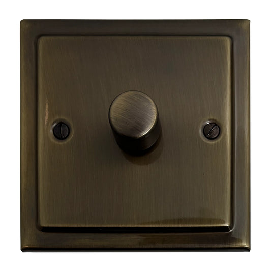 Victorian Medium Bronze 1 Gang LED Dimmer