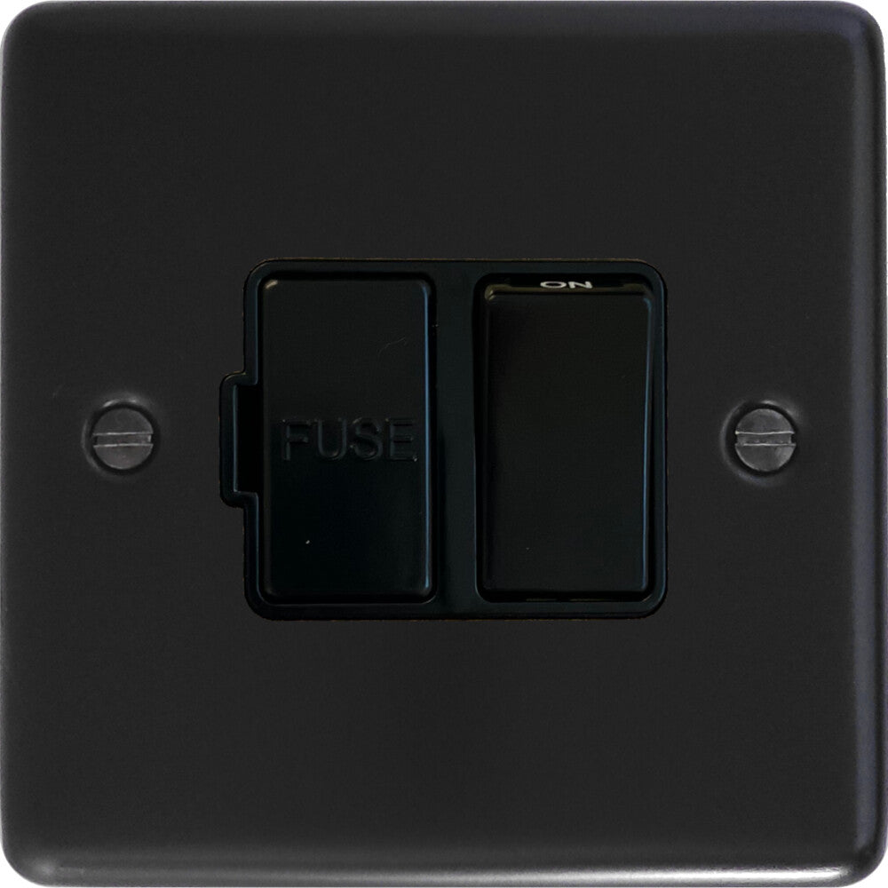 Contour Flat Black Switched Fuse Spur (Black Switch)