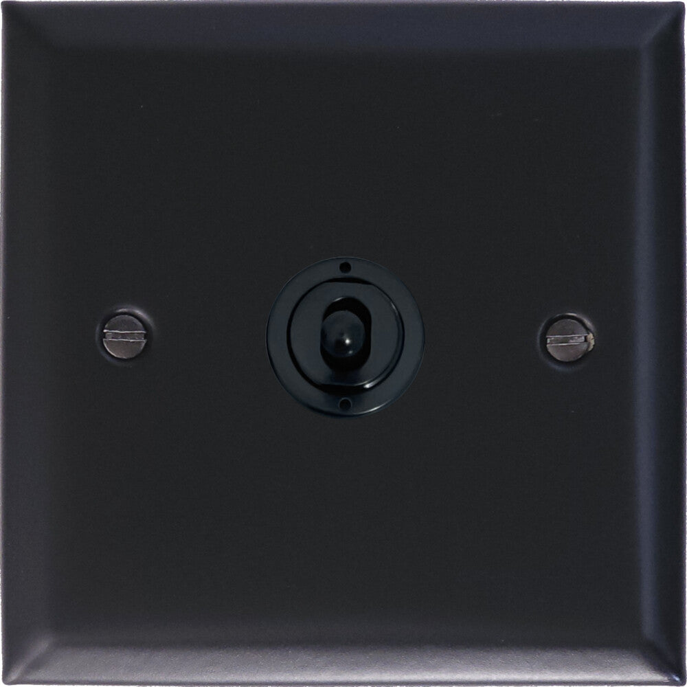 Spectrum Flat Black  1 Gang Toggle (Flat Black Toggle)