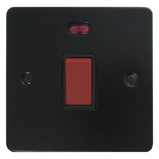 Flat Black 45 Amp DP Switch (Black Switch)
