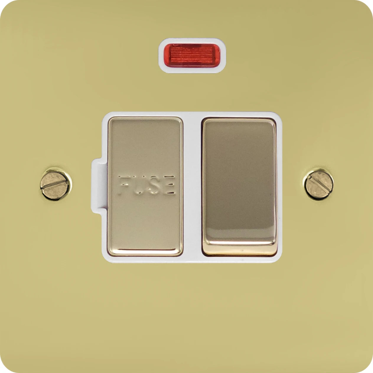 Flat Polished Brass Swt. Fused Spur & Neon