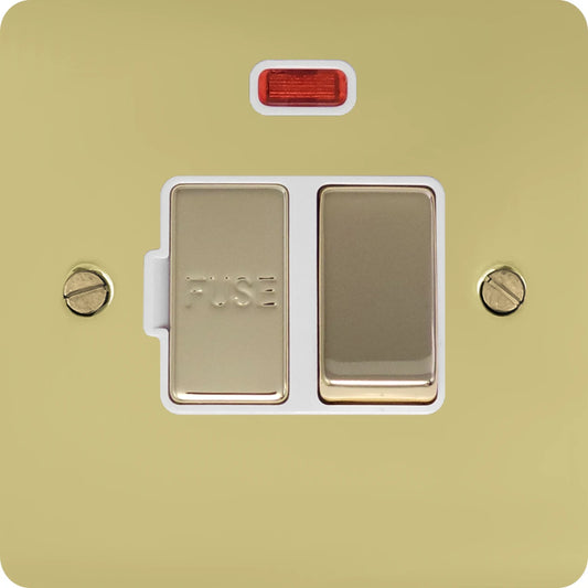 Flat Polished Brass Swt. Fused Spur & Neon