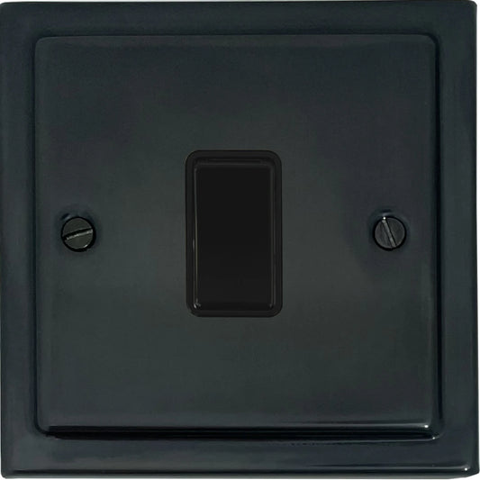 Victorian Black Bronze 1 Gang Switch