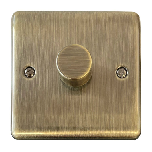 Basics Antique Brass 1 Gang LED Dimmer