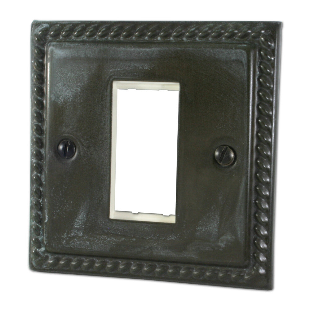 Georgian Verdigris 1 Gang Euro Module