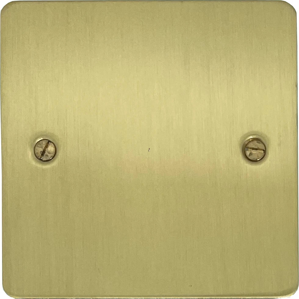 Flat Satin Brass 20 Amp Dp Switch & Neon
