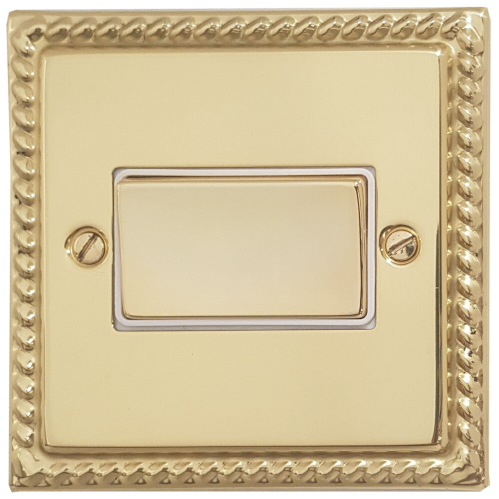 Georgian Polished Brass Fan Isolator