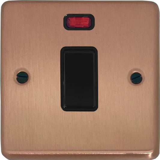 Contour Rose Gold 20Amp Dp Switch & Neon