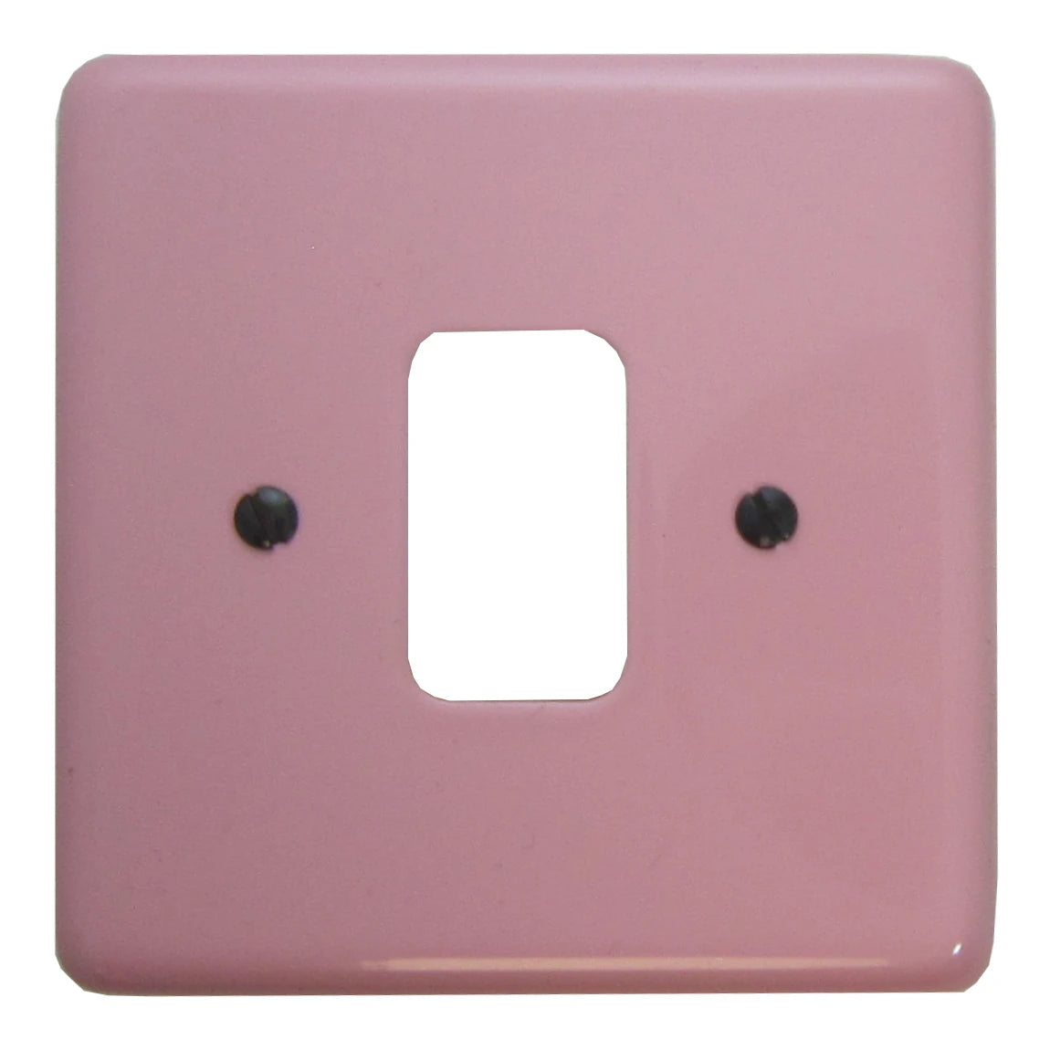 Contour Pink 1 Gang Grid Plate