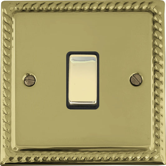 Georgian Polished Brass Intermediate Switch