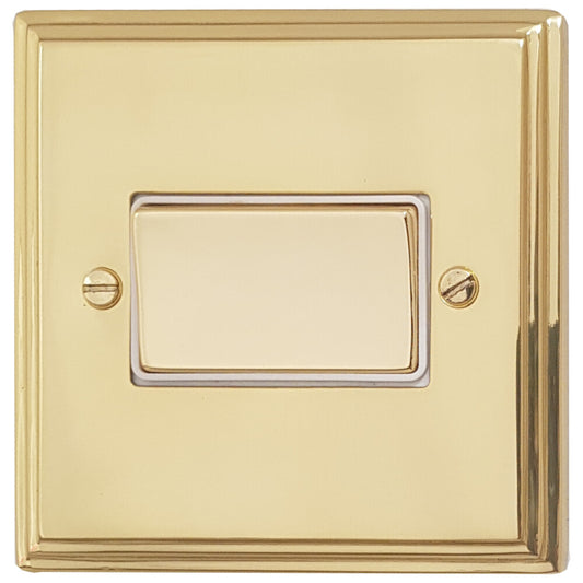 Victorian Polished Brass Fan Isolator