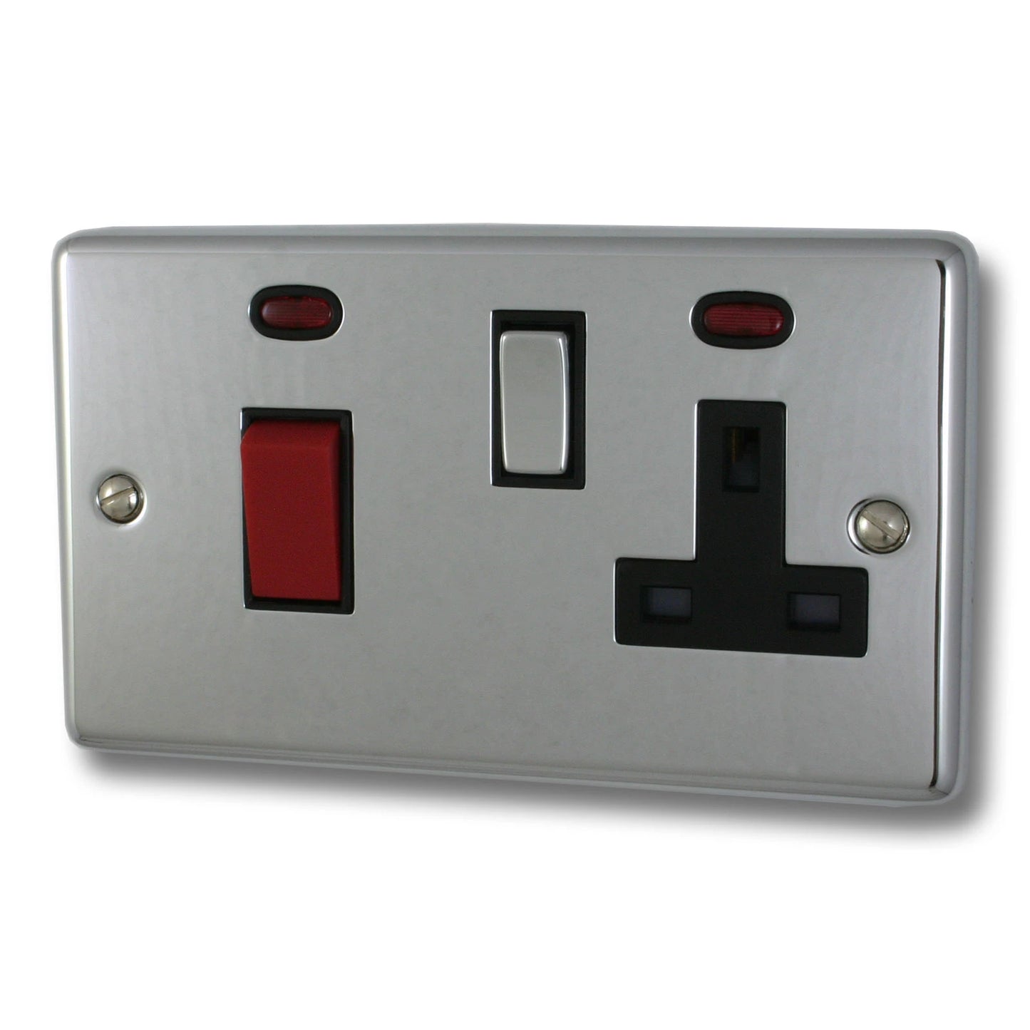 Contour Polished Chrome 45 Amp Switch & 13 Socket