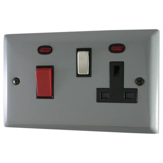 Spectrum Light Grey Cooker Socket