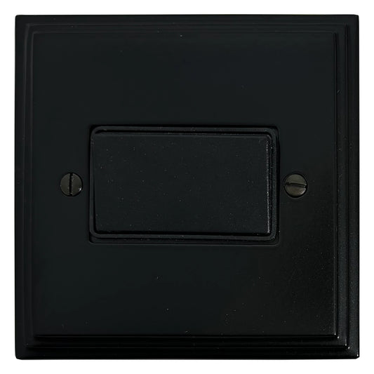 Victorian Flat Black Fan Isolator
