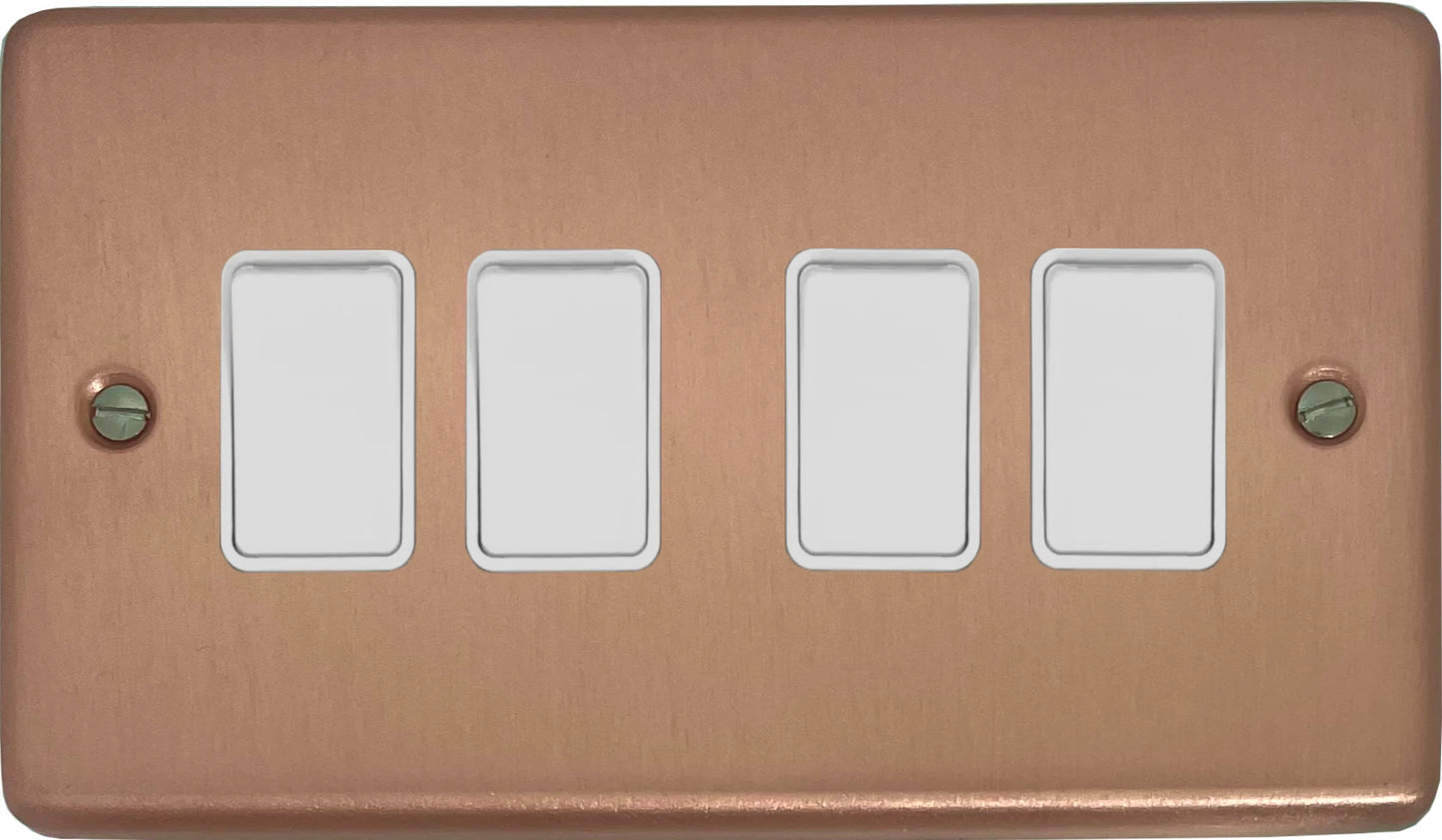 Contour Rose Gold 4 Gang Switch